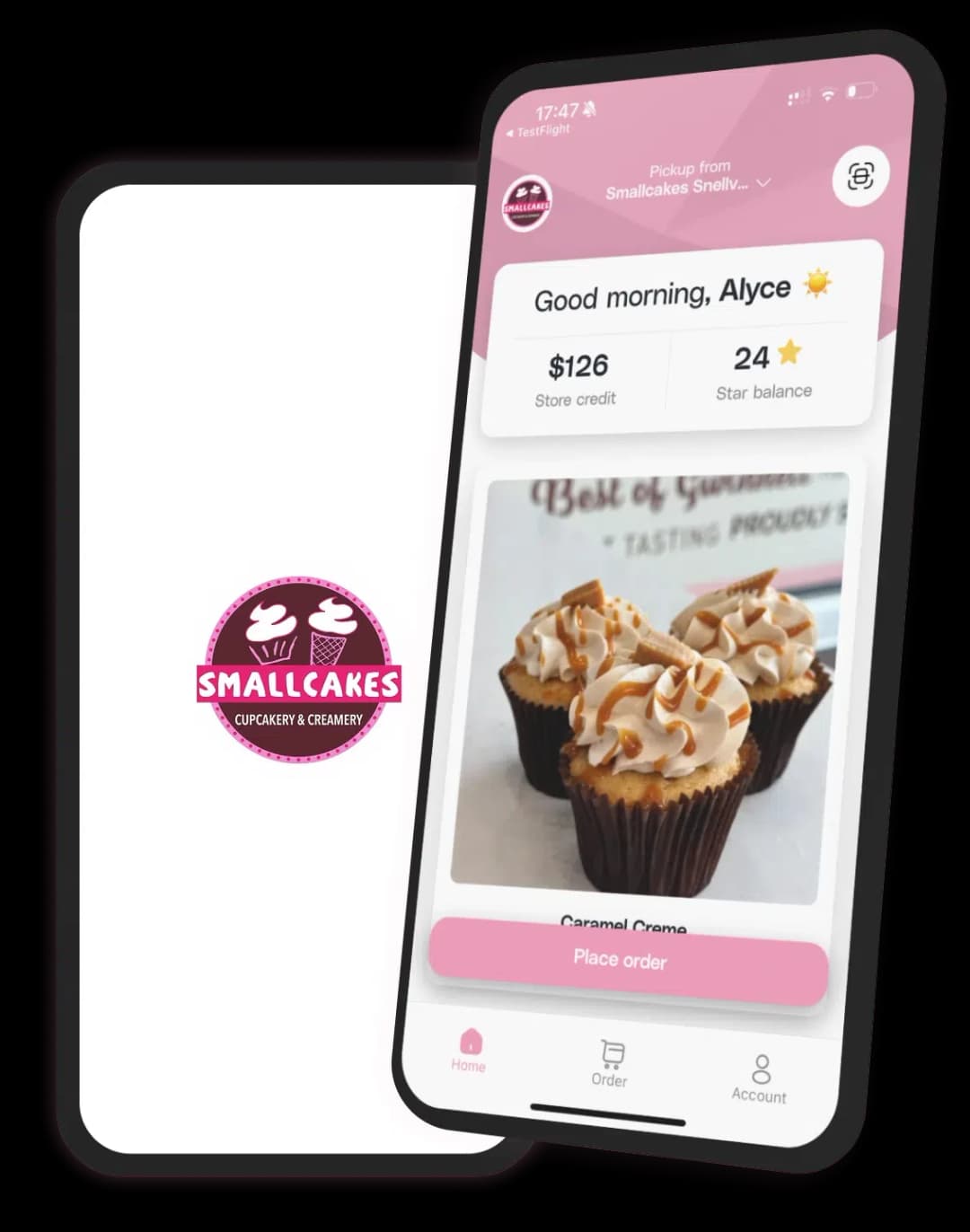 Smallcakes mobile app